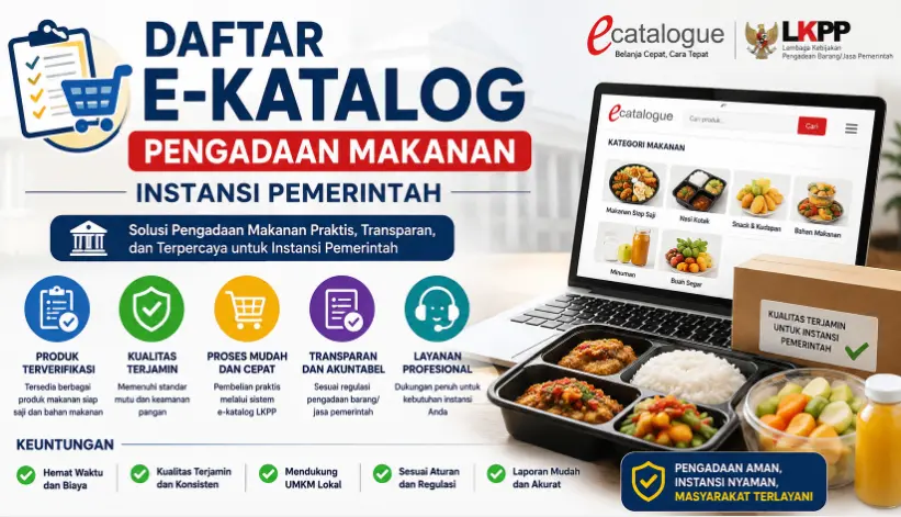 Cara Daftar E-Katalog Pengadaan Makanan Instansi Pemerintah