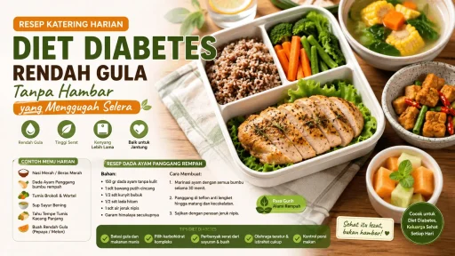 Rahasia Dapur Sehat Resep Katering Harian Diet Diabetes Rendah Gula Tanpa Hambar yang Menggugah Selera
