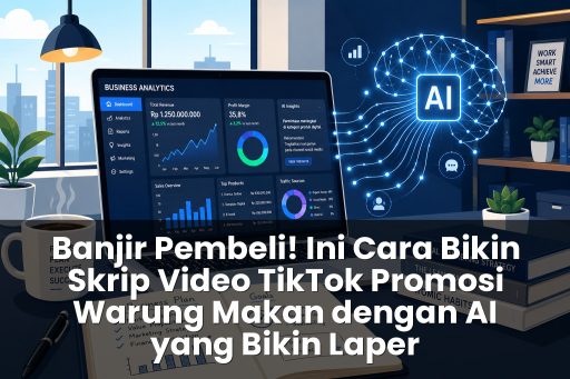 Cara bikin skrip video TikTok promosi warung makan dengan AI