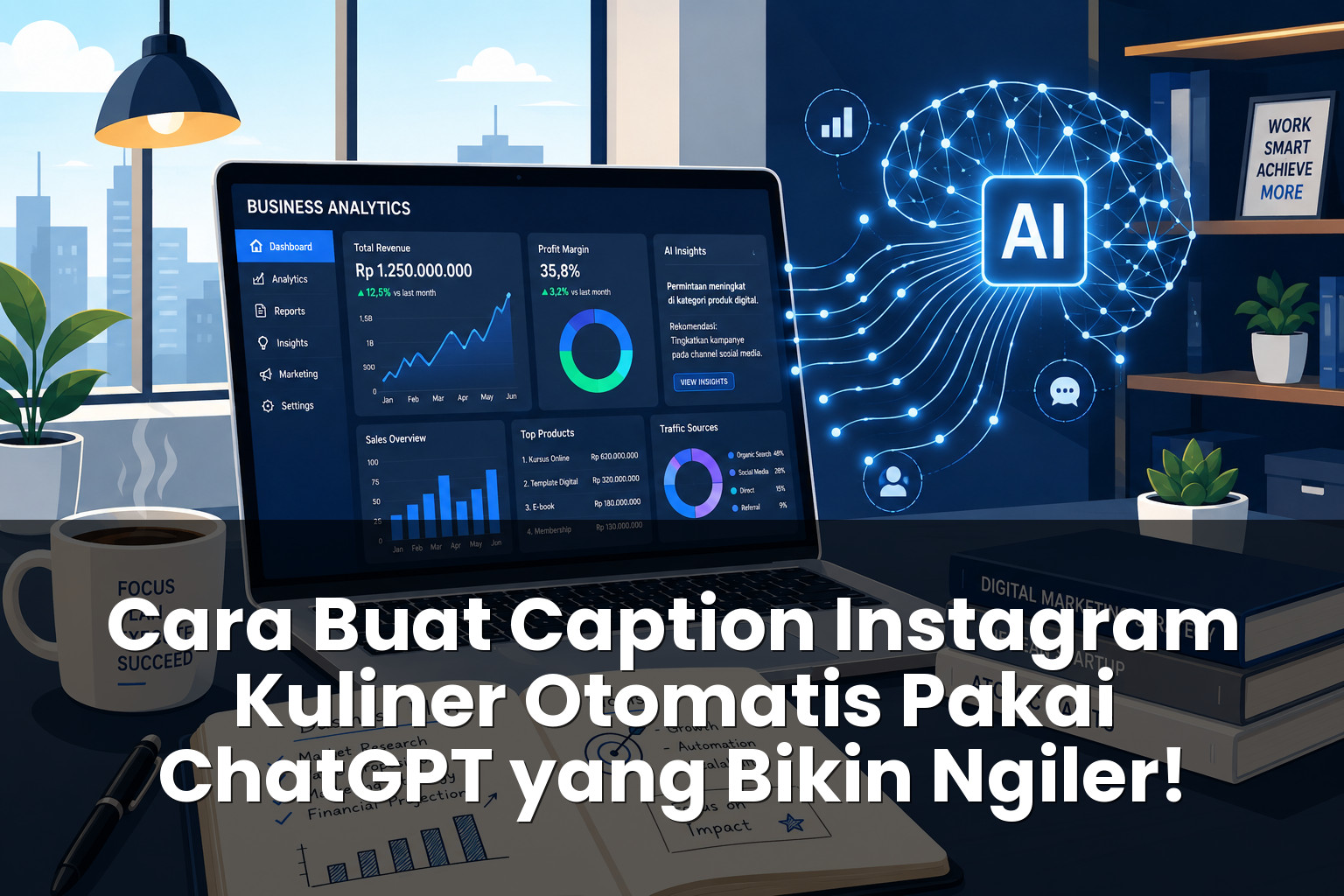 Cara buat caption Instagram kuliner otomatis pakai ChatGPT