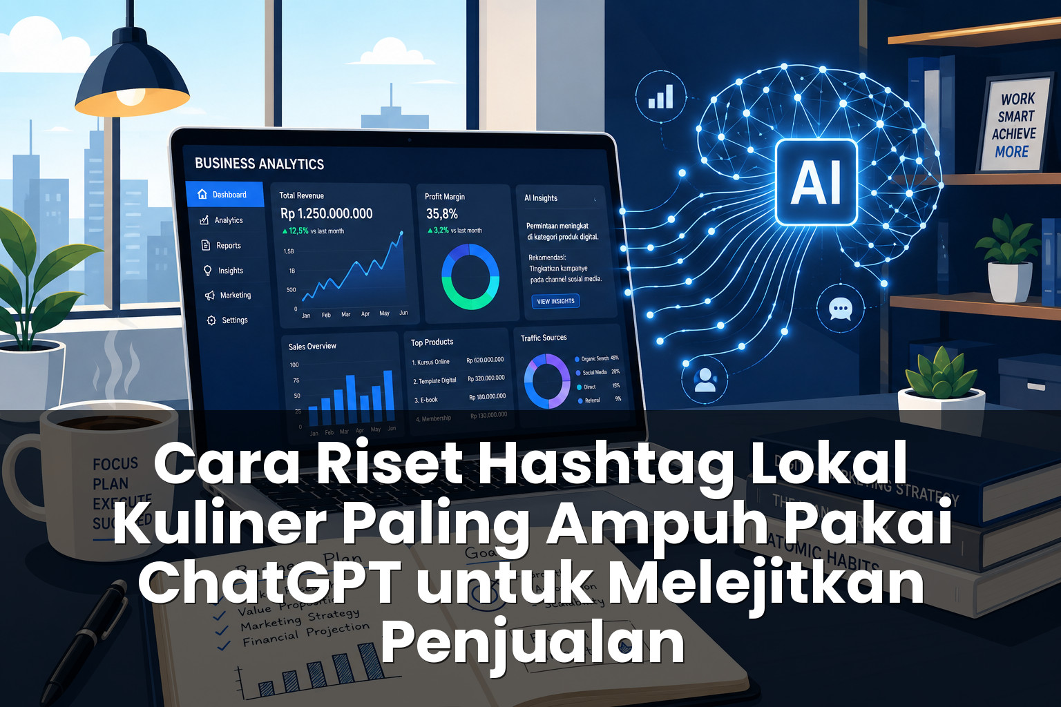 Cara riset hashtag lokal kuliner paling ampuh pakai ChatGPT