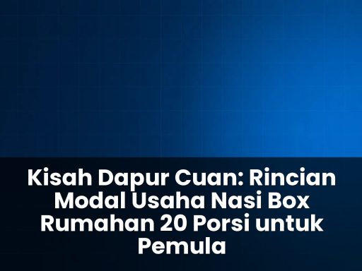 modal usaha nasi box rumahan 20 porsi