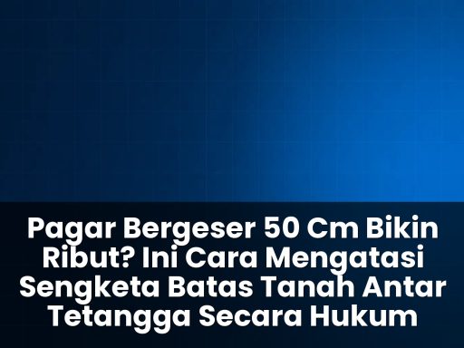 Cara mengatasi sengketa batas tanah antar tetangga secara hukum