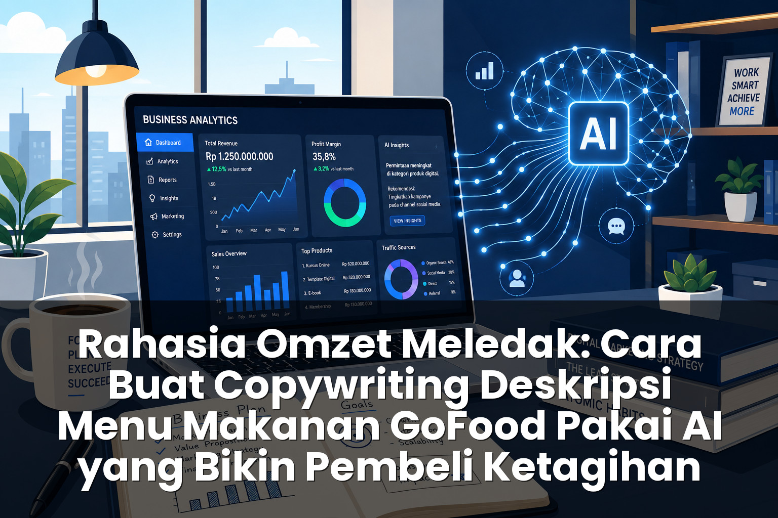 Cara buat copywriting deskripsi menu makanan gofood pakai AI