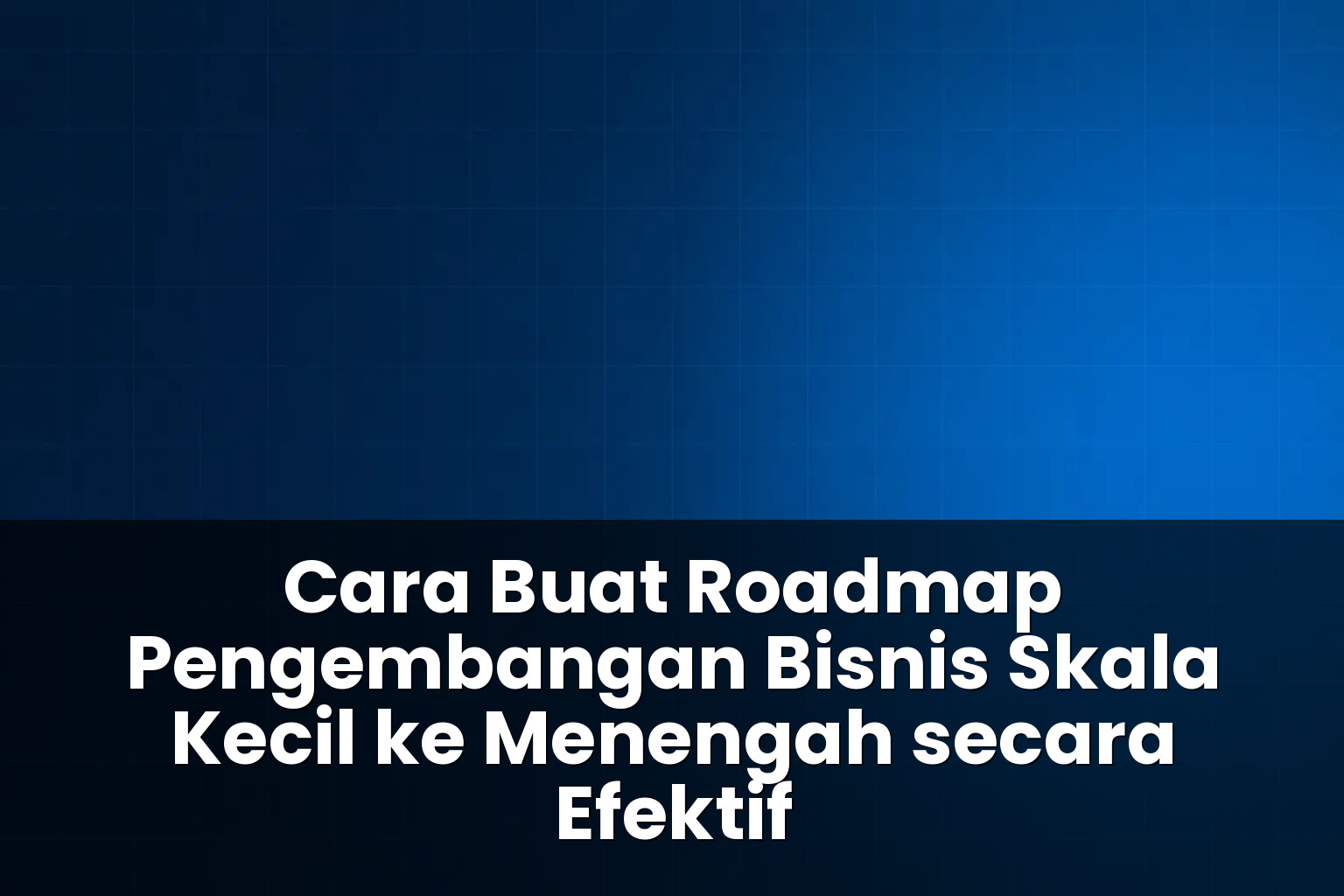 cara buat roadmap pengembangan bisnis skala kecil ke menengah